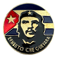 Che Guevara Commemorative Brass and Enamel Badge 3.8cm Screw Back