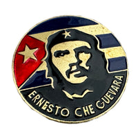 Che Guevara Commemorative Brass and Enamel Badge 3.8cm Screw Back