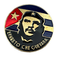 Che Guevara Commemorative Brass and Enamel Badge 3.8cm Screw Back