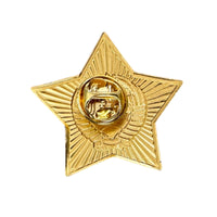 Soviet USSR Red Star Badge with Coat of Arms Collectible Pin 3.3cm