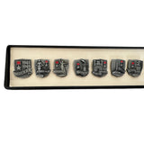 Soviet Hero Cities of WW2 Set of 10 Metal Badges Original Box USSR