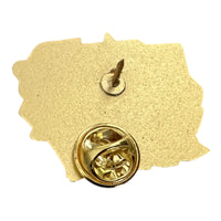 USSR Soviet Ukraine Chernobyl Liquidator Brass and Enamel Lapel Pin Badge