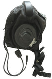 Soviet Russian USSR MiG Pilot Aviator Black Leather Summer Helmet Military Surplus