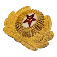 Soviet Army Military Air Force Cockade Red Star Hat Cap Beret Badge