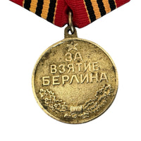 Echte sowjetische Medaille der UdSSR für die Eroberung Berlins am 2. Mai 1945