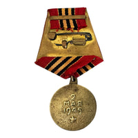 Echte sowjetische Medaille der UdSSR für die Eroberung Berlins am 2. Mai 1945