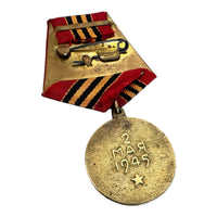 Echte sowjetische Medaille der UdSSR für die Eroberung Berlins am 2. Mai 1945