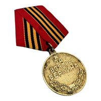 Echte sowjetische Medaille der UdSSR für die Eroberung Berlins am 2. Mai 1945