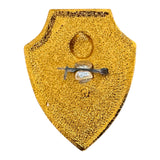 Rare Soviet VLKSM Pin Badge - For Public Order Protection - Vintage 4x3 cm
