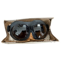 Soviet USSR Russian Aviator Gift Set Leather Helmet Gloves Goggles Wooden Box