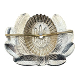 Ukraine Army Military Trident Officers Uniform Ushanka Hat Cap Barett Large Metal Badge