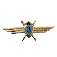 Vintage Soviet Air Force Pilot Wings Badge 3rd Class USSR Military Pin 1960s