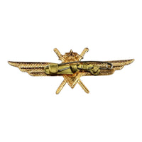 Vintage Soviet Air Force Pilot Wings Badge 3rd Class USSR Military Pin 1960s