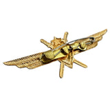 Vintage Soviet Air Force Pilot Wings Badge 3rd Class USSR Military Pin 1960s