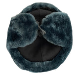 Soviet Russian Army Uniform Military Style Blue Grey Ushanka Winter Hat