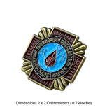 Soviet Ukraine Chernobyl Liquidator Nuclear Disaster Pin Badge Repro
