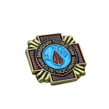 Soviet Ukraine Chernobyl Liquidator Nuclear Disaster Pin Badge Repro