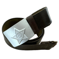 Soviet Uniform USSR Soldier Belt Leather Imitation Grey Metal Buckle