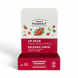 Green Pharmacy Lip Balm 3.6g Lingonberry & Cranberry Vitamins Shea Jojoba SPF 10