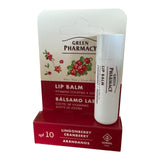 Green Pharmacy Lip Balm 3.6g Lingonberry & Cranberry Vitamins Shea Jojoba SPF 10