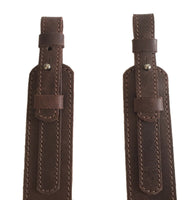 Braunes Leder-Jagdgewehr, schlichter Breitschlinge-Schrotflinten-Luftgewehrgurt