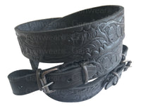 Eichen-Design, schwarzes Leder, Gewehr-Jagdriemen, Schrotflinten-Luftgewehrriemen