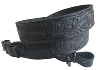 Eichen-Design, schwarzes Leder, Gewehr-Jagdriemen, Schrotflinten-Luftgewehrriemen