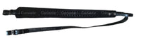 Black Braided Leather Hunting Rifle Sling Prism Shape Strap