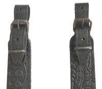 Eichen-Design, schwarzes Leder, Gewehr-Jagdriemen, Schrotflinten-Luftgewehrriemen