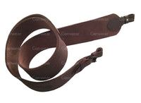 Vintage Cobra Design Braunes Leder Jagdgewehrriemen Schrotflintengurt