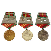 Ussr Soviet Russian Army 10 15 20 Years Excellent Service Order 3x Medal Set