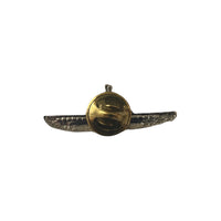Soviet Russian Navy Submariner Commander Silver Small Enamel Lapel Pin Badge