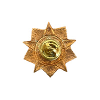 Soviet USSR Russian Great Patriotic War Veteran Brass Pin Badge Award