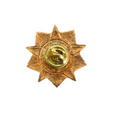 Soviet USSR Russian Great Patriotic War Veteran Brass Pin Badge Award