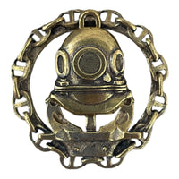 Marinetaucher, russisches Spetsnaz-Militärabzeichen, Messingschraube auf der Rückseite