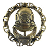 Marinetaucher, russisches Spetsnaz-Militärabzeichen, Messingschraube auf der Rückseite
