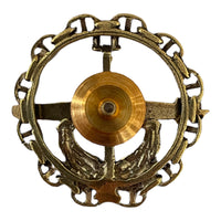 Russisches Marine-U-Boot-Matrosen-Uniform-Abzeichen aus Messing mit Schraubverschluss