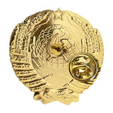 USSR Coat Of Arms 1 Inch Miniature Light Metal Repro Soviet Pin Badge