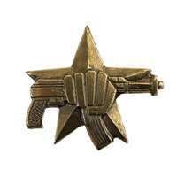 Russische Spezialeinheiten Spetsnaz Uniform Militär Messingabzeichen Faust &amp; AK47