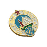Vintage Original Soviet Pin Badge Young Tourist USSR Russian Hiking Award
