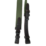 Hunting Rifle Canvas Sling Brown Leather Fastens Shotgun Air Gun Strap
