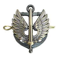Ukraine Naval Infantry Military Badge Marines Uniform Beret Cap Hat Metal Insignia