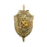 Russian Eagle Federal Security Service Award FSB Shield Light Metal Pin Badge