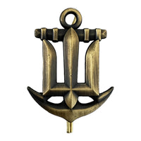 Seestreitkräfte der Ukraine Militärabzeichen Marineuniform Baskenmütze Mütze Hut Metallabzeichen