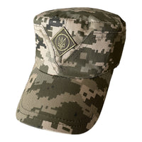 Ukraine Army Military Mazepa Style Baseball Cap Green Camouflage Trident Insignia