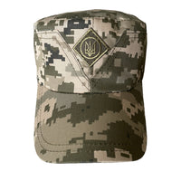 Ukraine Army Military Mazepa Style Baseball Cap Green Camouflage Trident Insignia