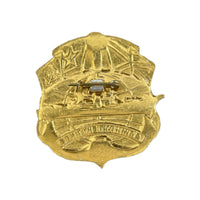 Soviet Navy Fleet Ship Cruiser Admiral Isakov 20 Year Anniversary Pin Badge