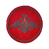 Abzeichen des russischen Armeeadlers und des Verteidigungsministeriums zum Aufnähen auf dem Ärmel