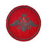 Abzeichen des russischen Armeeadlers und des Verteidigungsministeriums zum Aufnähen auf dem Ärmel