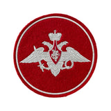 Abzeichen des russischen Armeeadlers und des Verteidigungsministeriums zum Aufnähen auf dem Ärmel